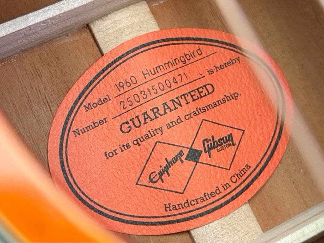 ギター Epiphone Inspired by Gibson Custom 1960