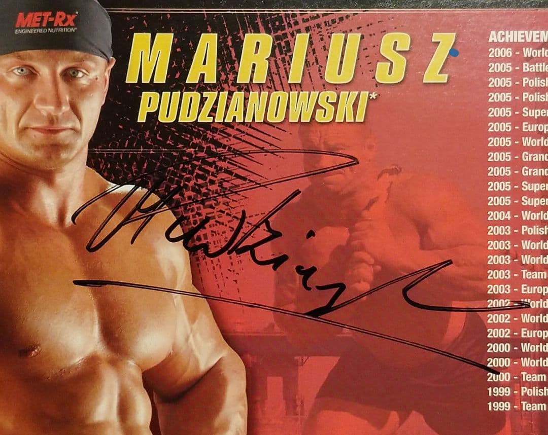 マリウス・プッツナウスキー 直筆サイン ワールドストロンゲストマン