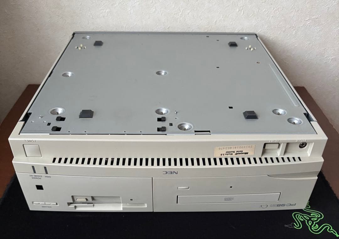 PC-9821Cx 本体とスピーカ 起動不可