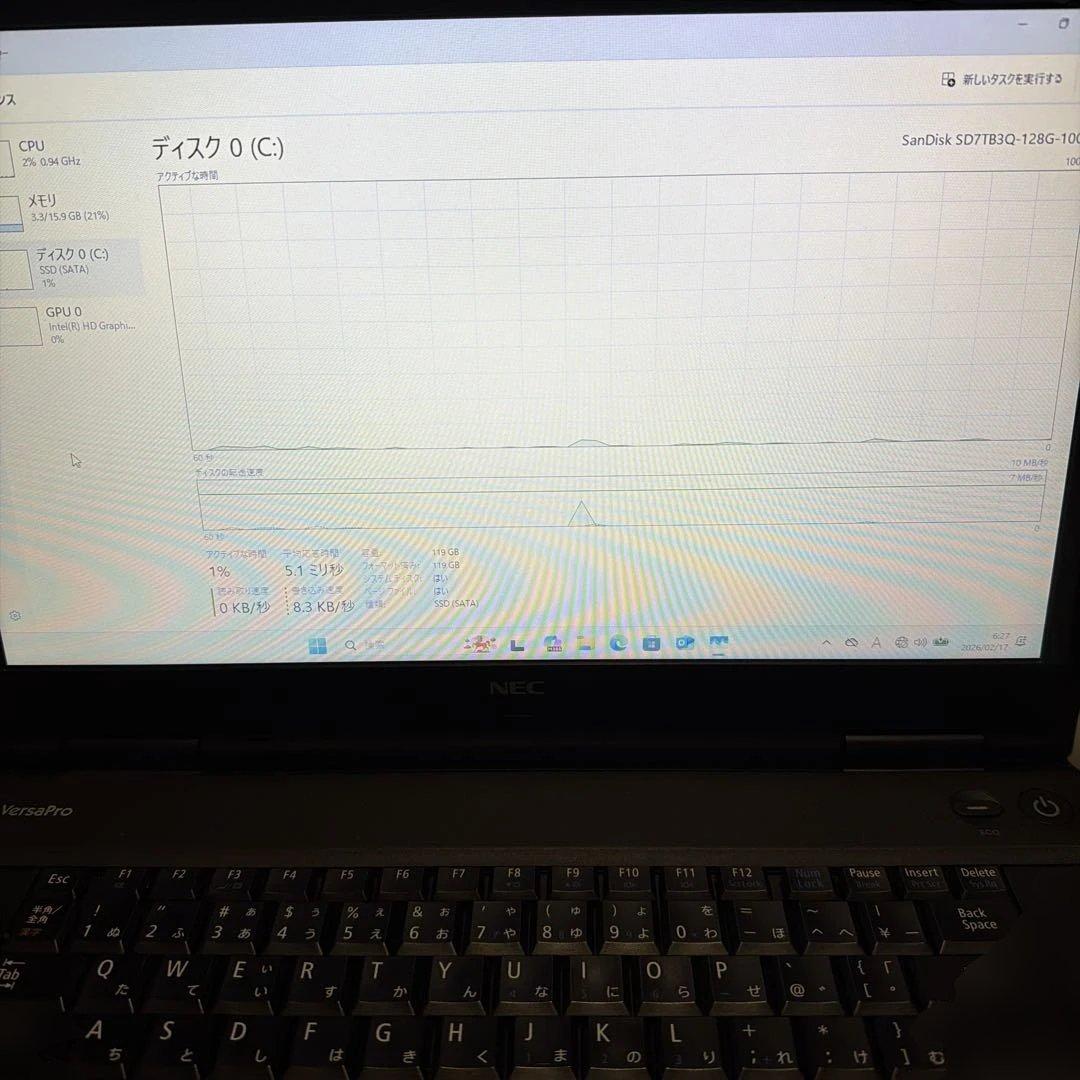 NEC VersaPro ノートPC 本体 core i7