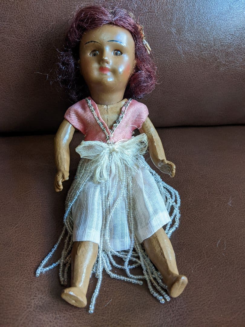 最終　レア!アンティークビスクドールSFBJキャラクタードール可愛いフラガール