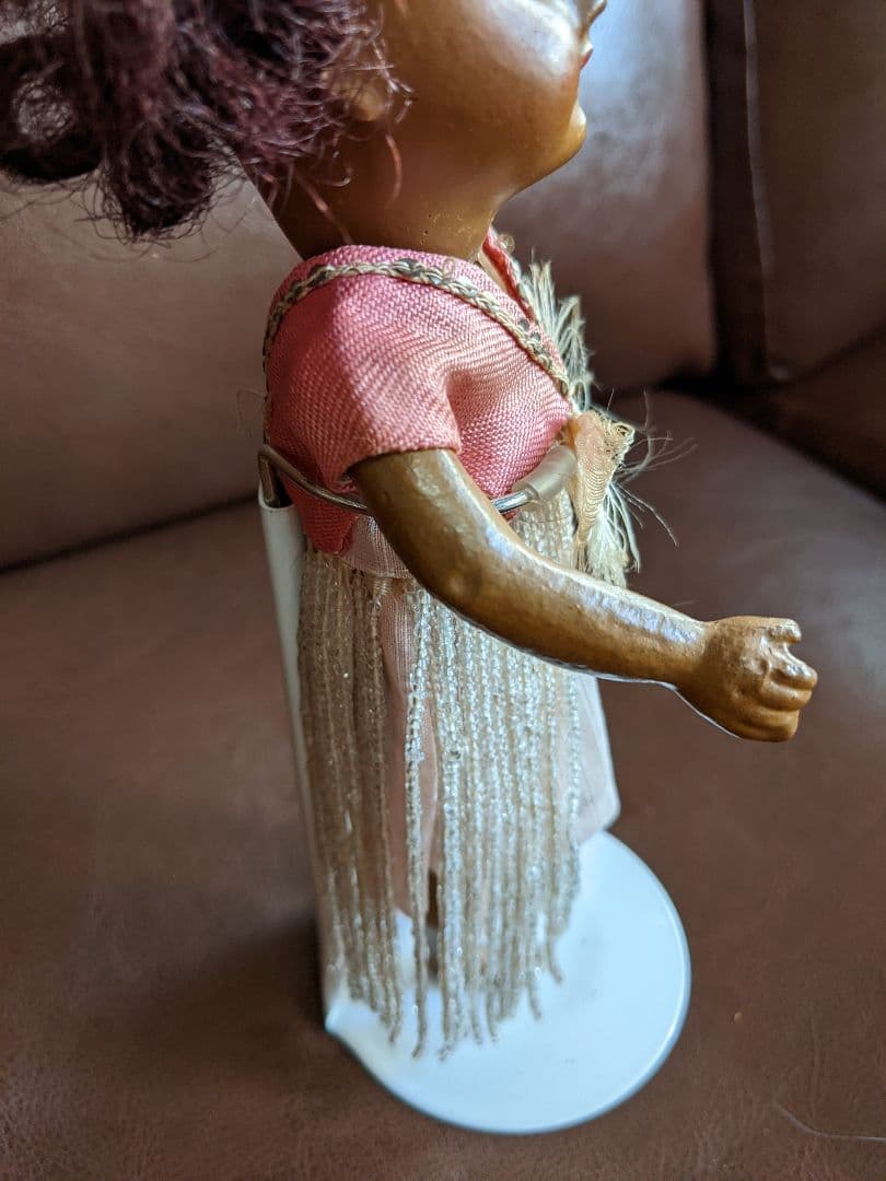 最終　レア!アンティークビスクドールSFBJキャラクタードール可愛いフラガール