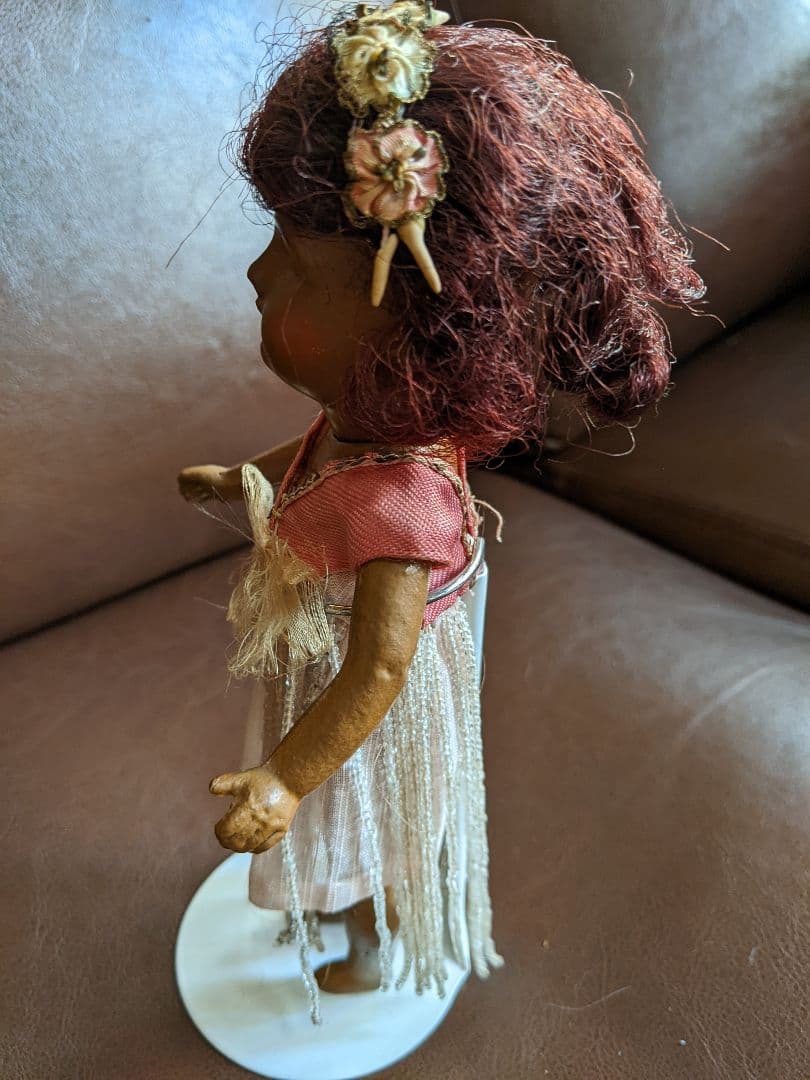 最終　レア!アンティークビスクドールSFBJキャラクタードール可愛いフラガール