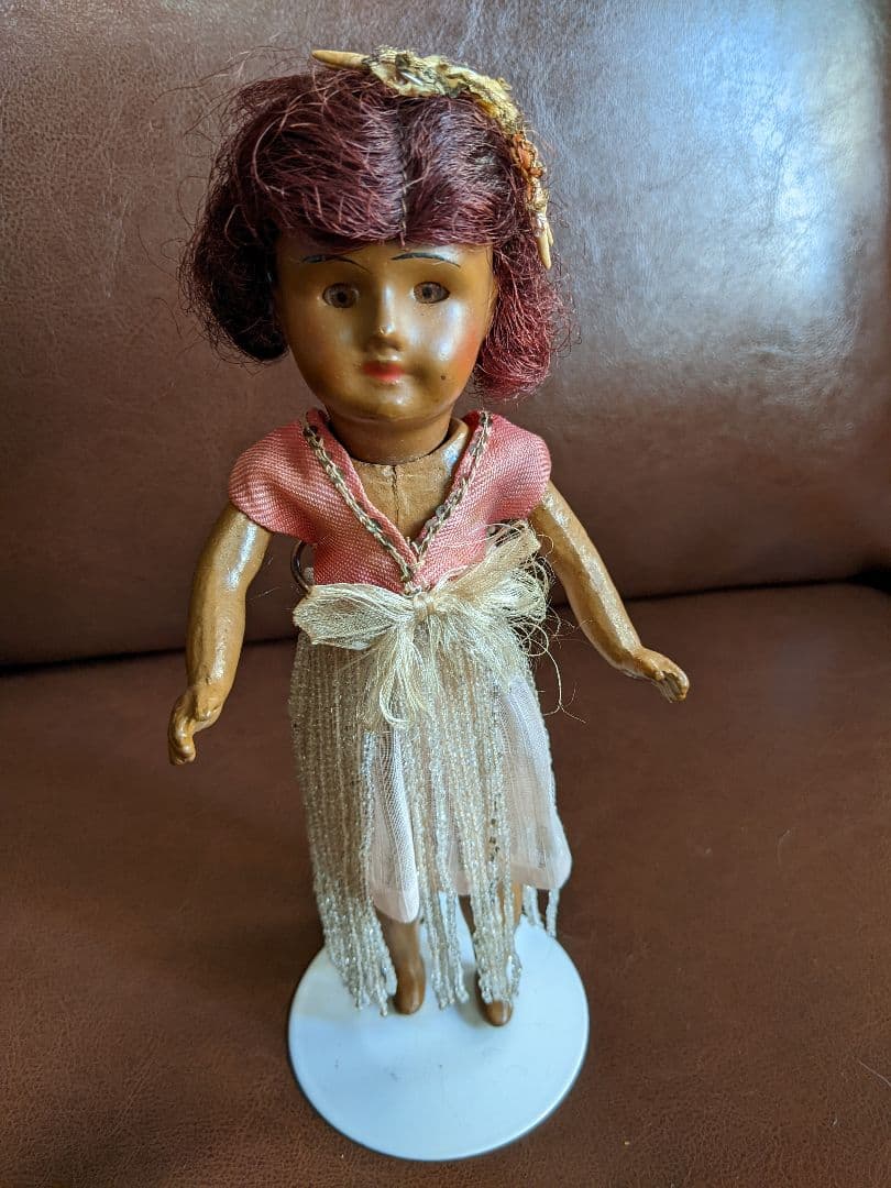 最終　レア!アンティークビスクドールSFBJキャラクタードール可愛いフラガール