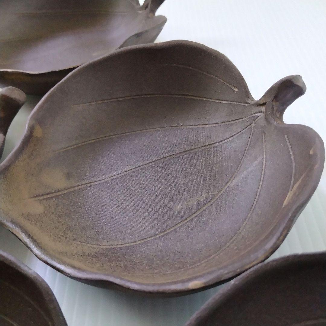 田中恒子 TSUNE ツネ 葉皿 葉型 木の葉 小皿 中皿 小鉢 和食器 5客揃