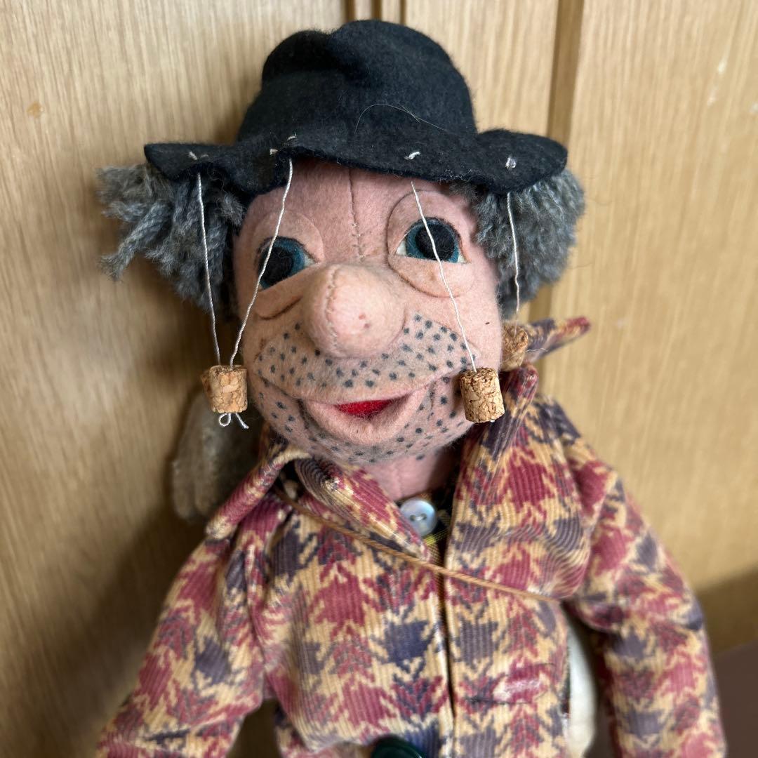 変なおじさん 人形 ビンテージ キモカワ