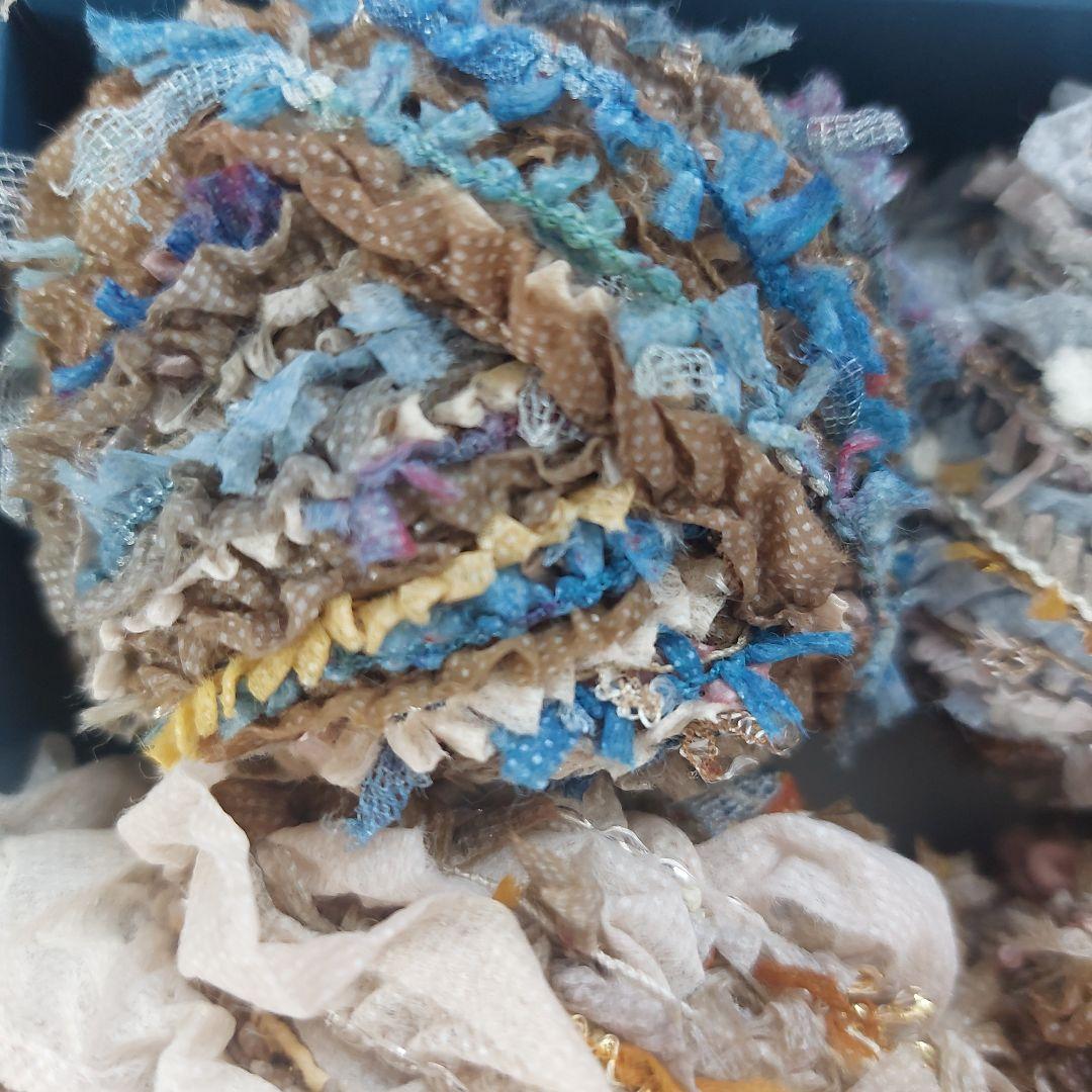 ハンドメイド 引き揃え糸 玉巻き×4 ⑦