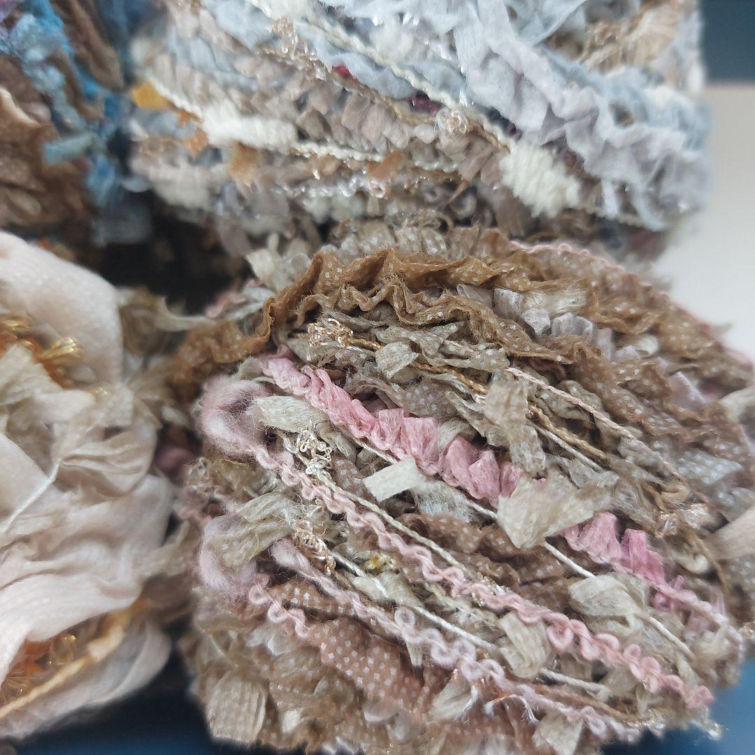 ハンドメイド 引き揃え糸 玉巻き×4 ⑦