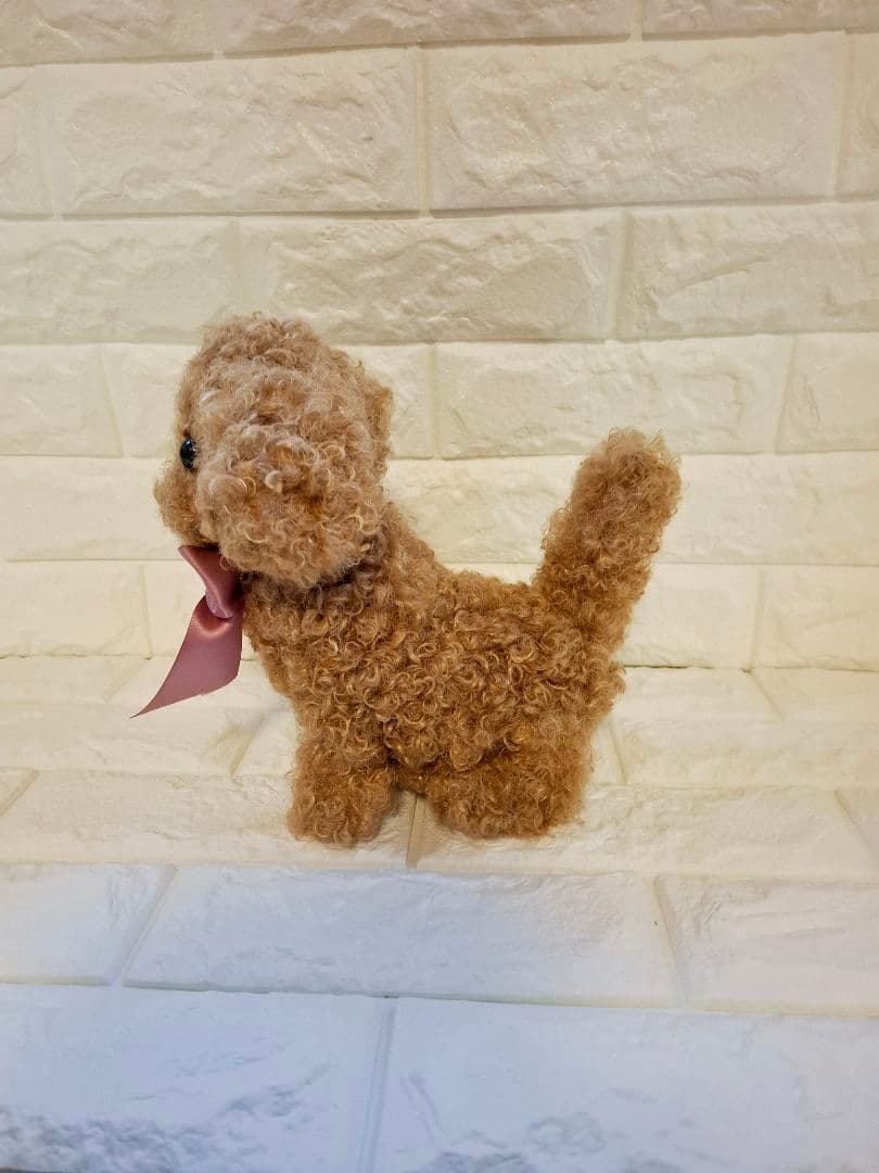 ぬいぐるみ、犬トイプードル、ティーカップ、子犬、ハンドメイド、オリジナル、リアル
