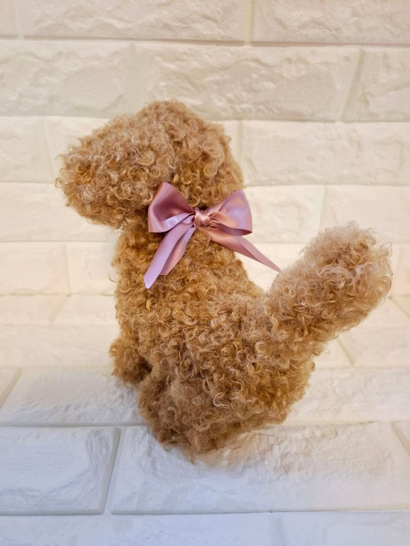 ぬいぐるみ、犬トイプードル、ティーカップ、子犬、ハンドメイド、オリジナル、リアル