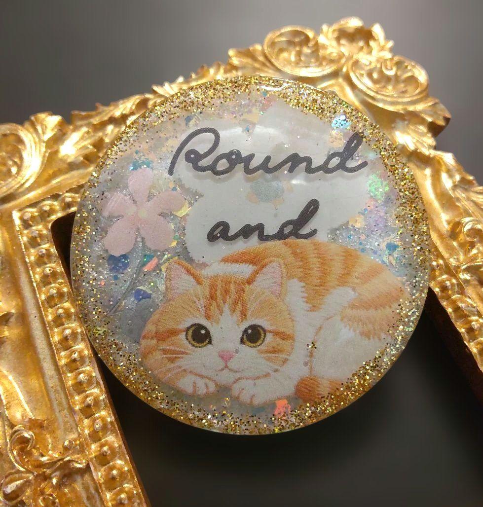 にゃこす(ΦωΦ)様まあるいねこちゃん レジンヘアゴム