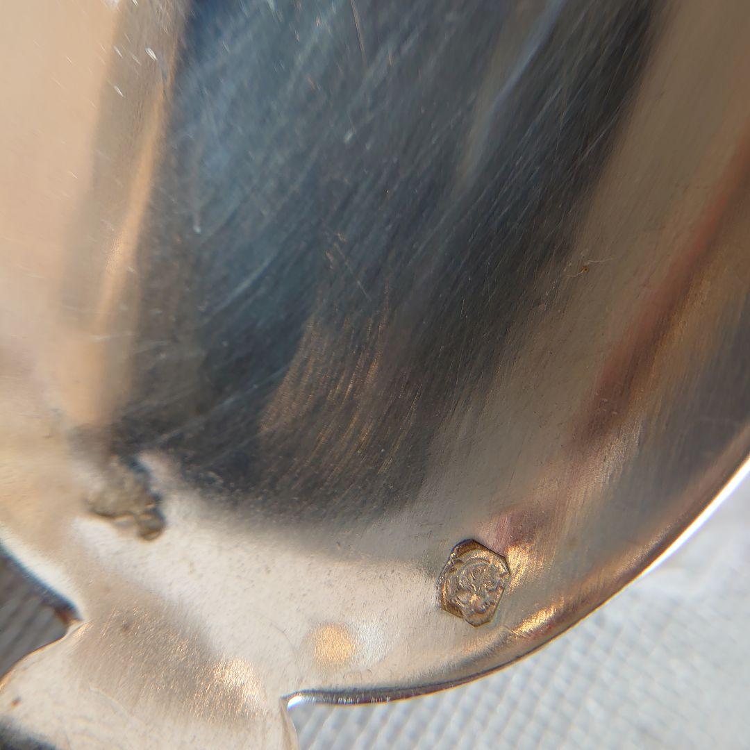 フランス　純銀　ティースプーン　シルバー950 ピアッシングハンドル