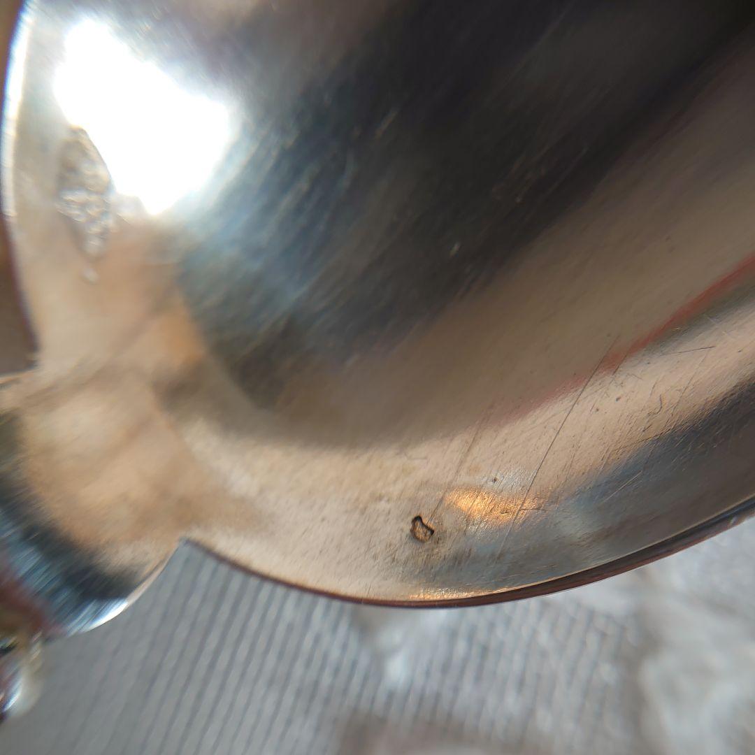 フランス　純銀　ティースプーン　シルバー950 ピアッシングハンドル