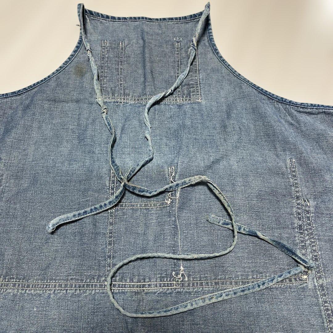 Used 60-70’sジャンクデニムエプロン/古着/アメカジ/ジャンク