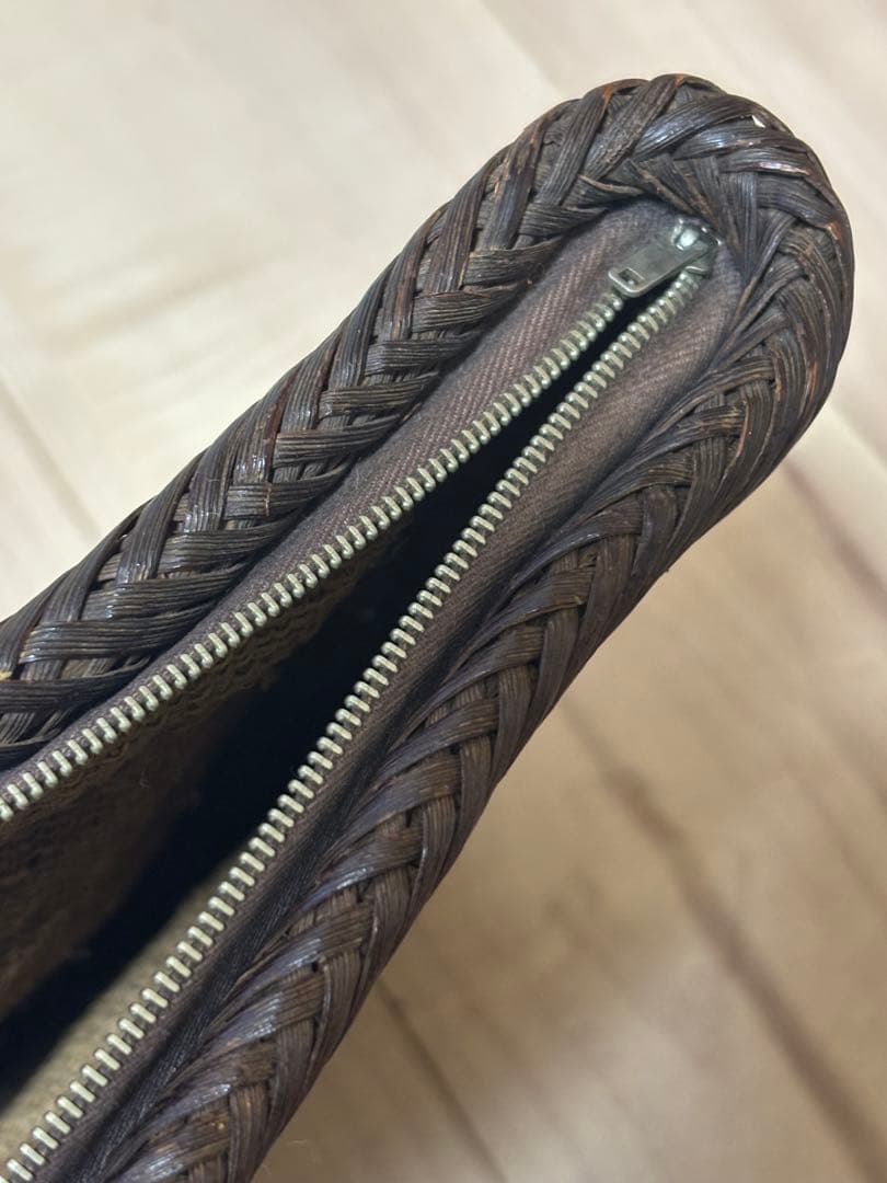 【週末特価】山葡萄 葡萄蔓 つる編みクラッチバッグ