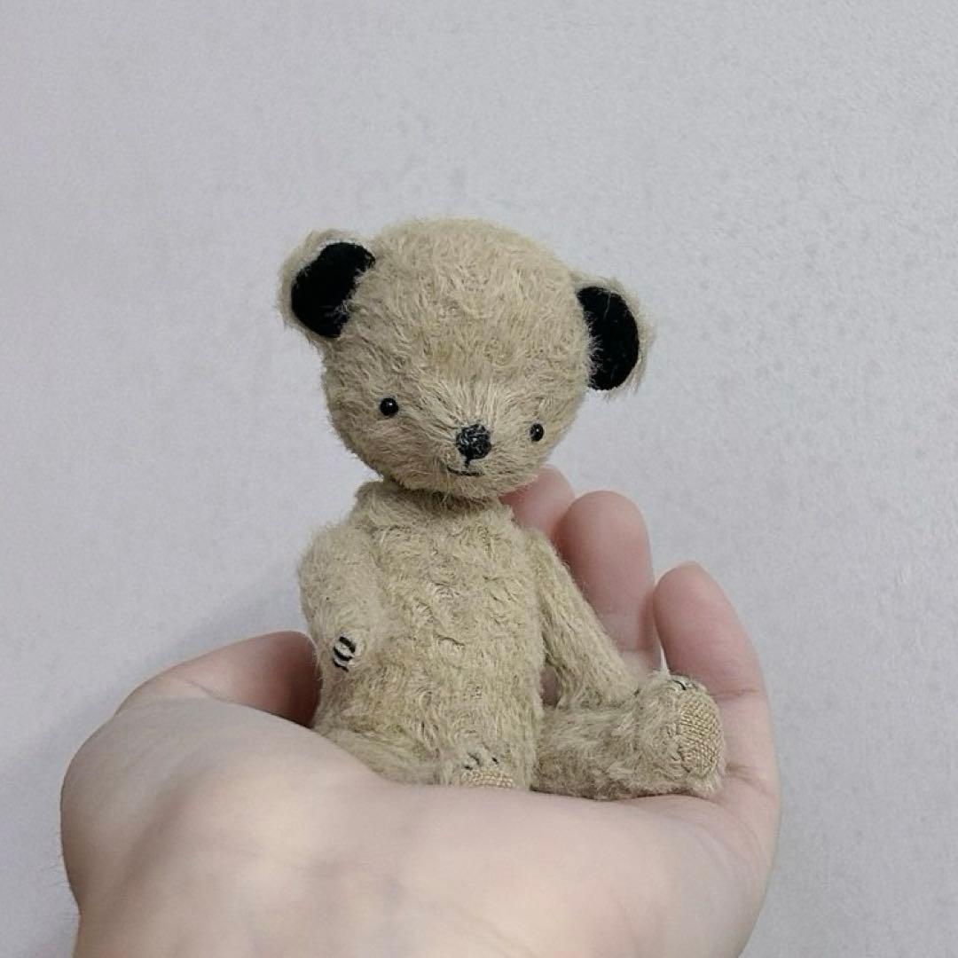 大人しい黒ミミちゃん テディベア 海外作家様 ハンドメイド 熊 ぬいぐるみ