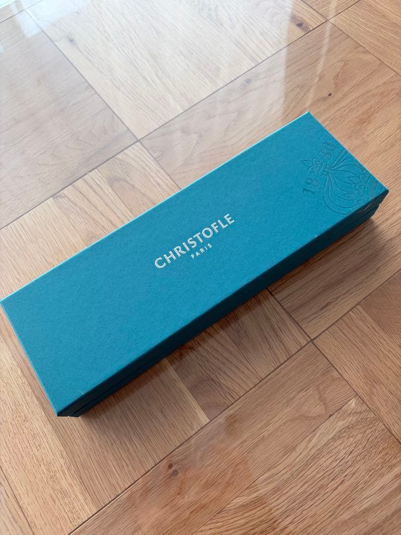 CHRISTOFLE ペア箸　(赤、青) 新品未使用