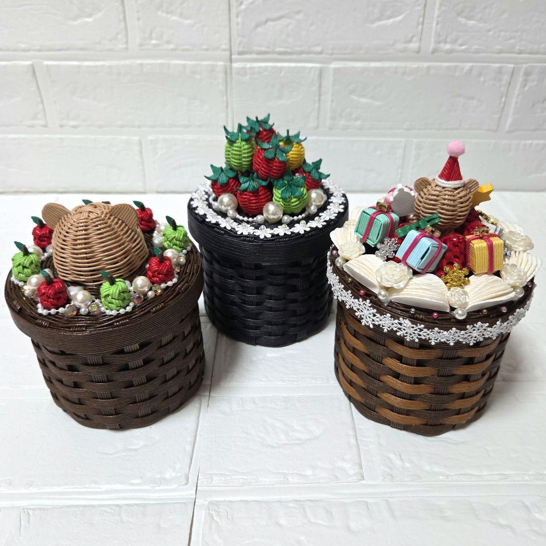 ✤エコクラフト✤　✤ご注文の大きめ綿棒ケースたち✤