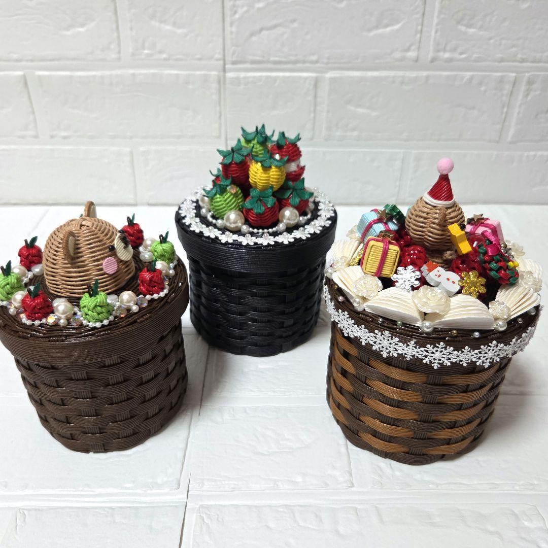 ✤エコクラフト✤　✤ご注文の大きめ綿棒ケースたち✤