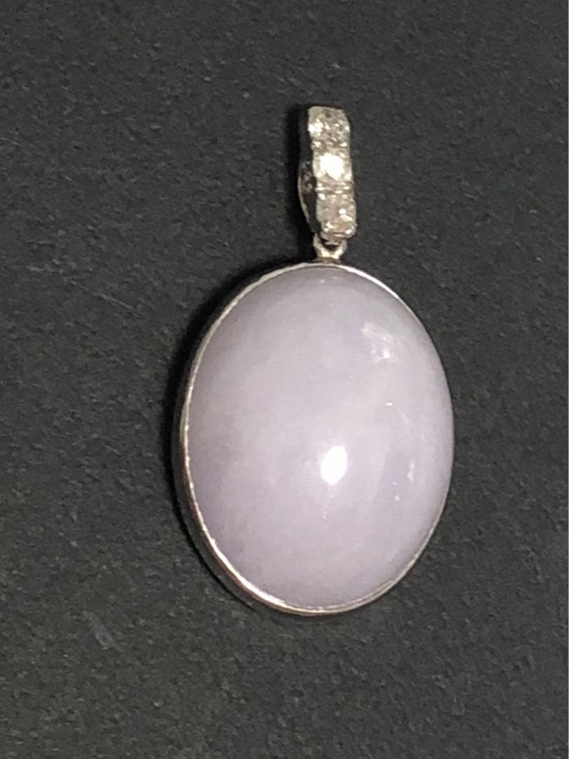 pt900ラベンダーヒスイペンダント