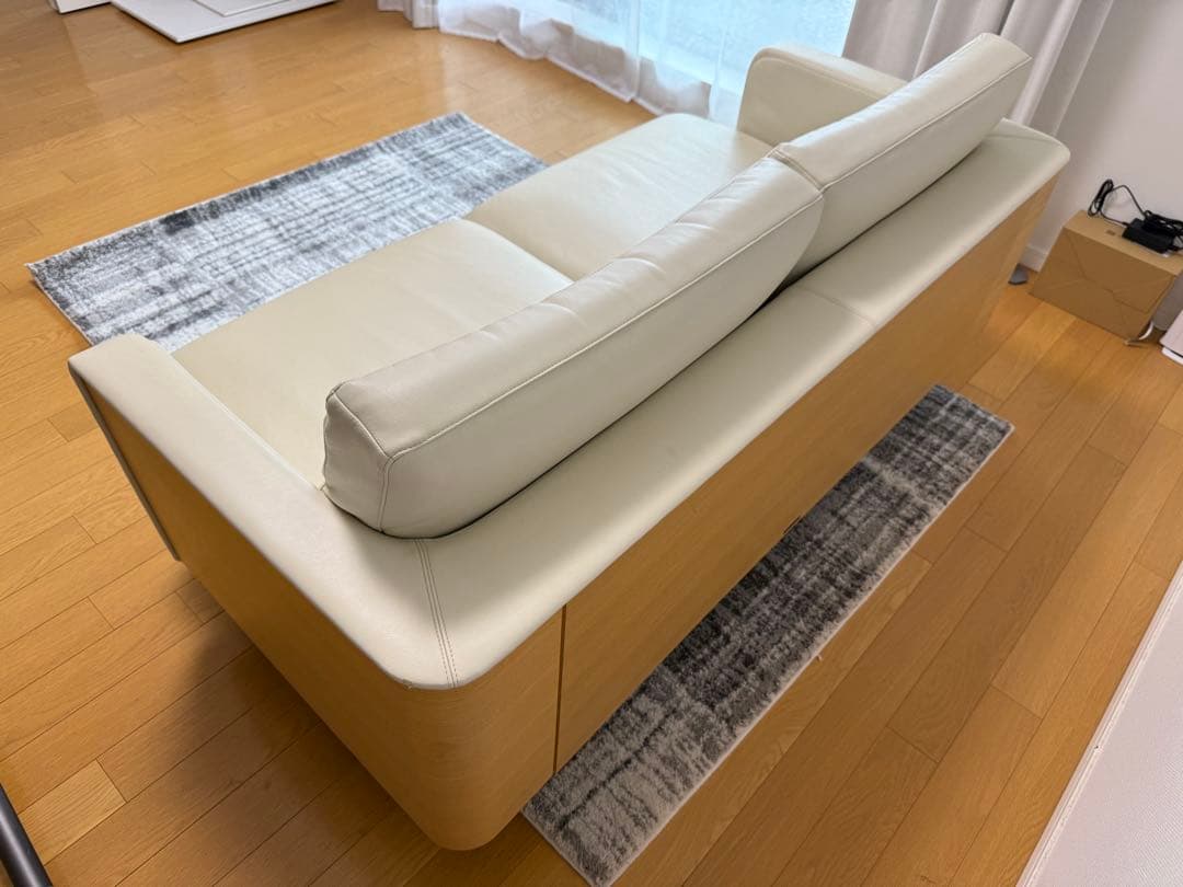 冨士ファニチア　フジファニ　北欧　プライウッド　ラブソファ　2人掛けソファ