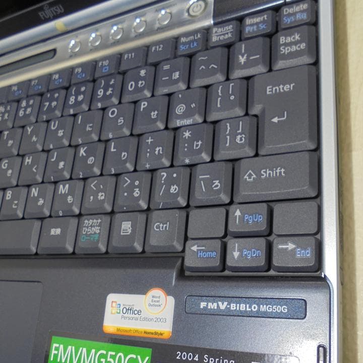旧型ノートPC　富士通　FMV-BIBLO　MG50／WindowsME 動作
