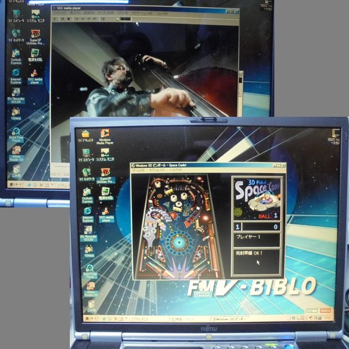 旧型ノートPC　富士通　FMV-BIBLO　MG50／WindowsME 動作