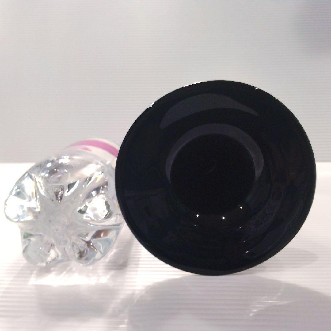 ガラス 花器 立花 フラワーベース 吹きガラス ロング 口広 2WAY ブラウン