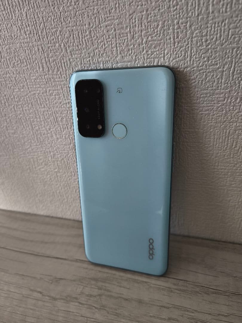 Oppo スマートフォン 本体 ライトブルー