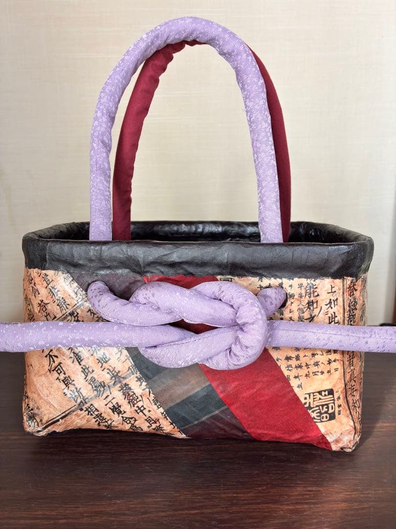 一閑張りかごバッグ（120）