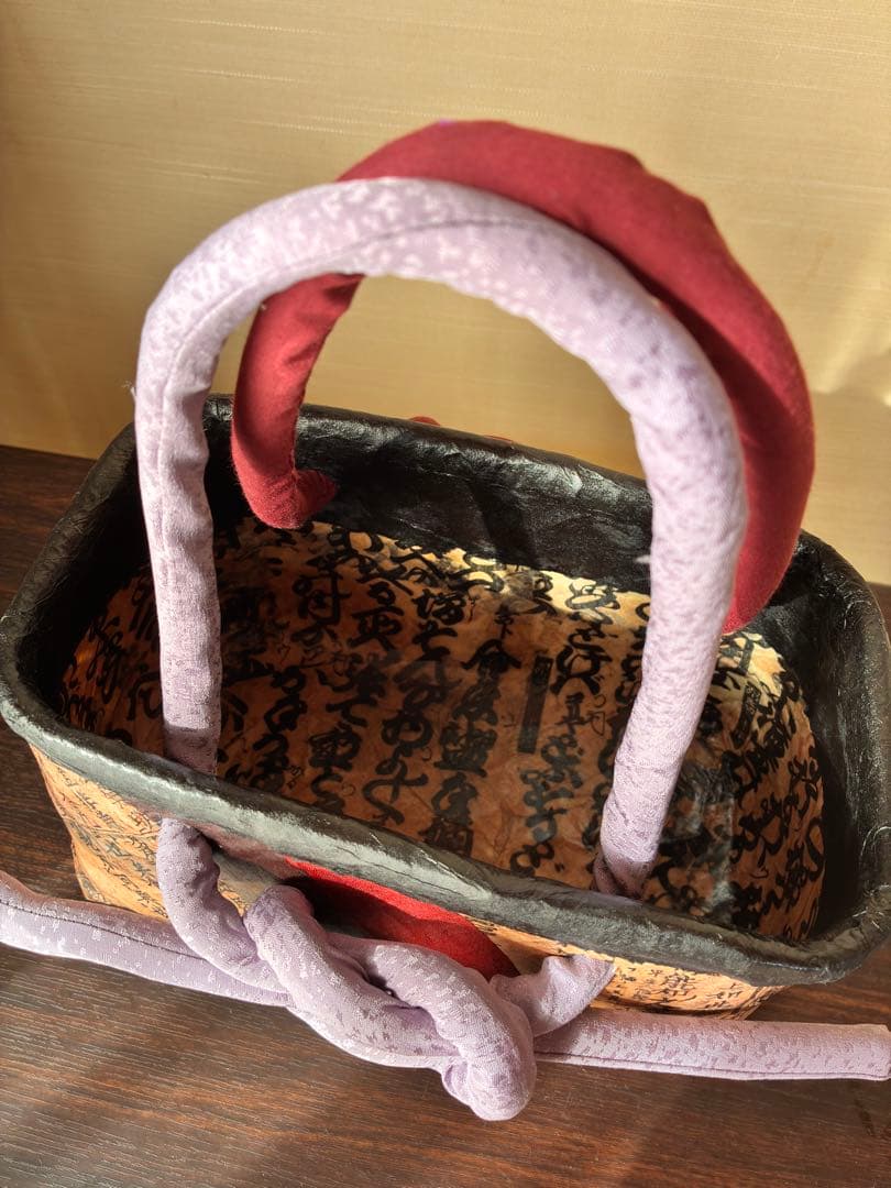 一閑張りかごバッグ（120）