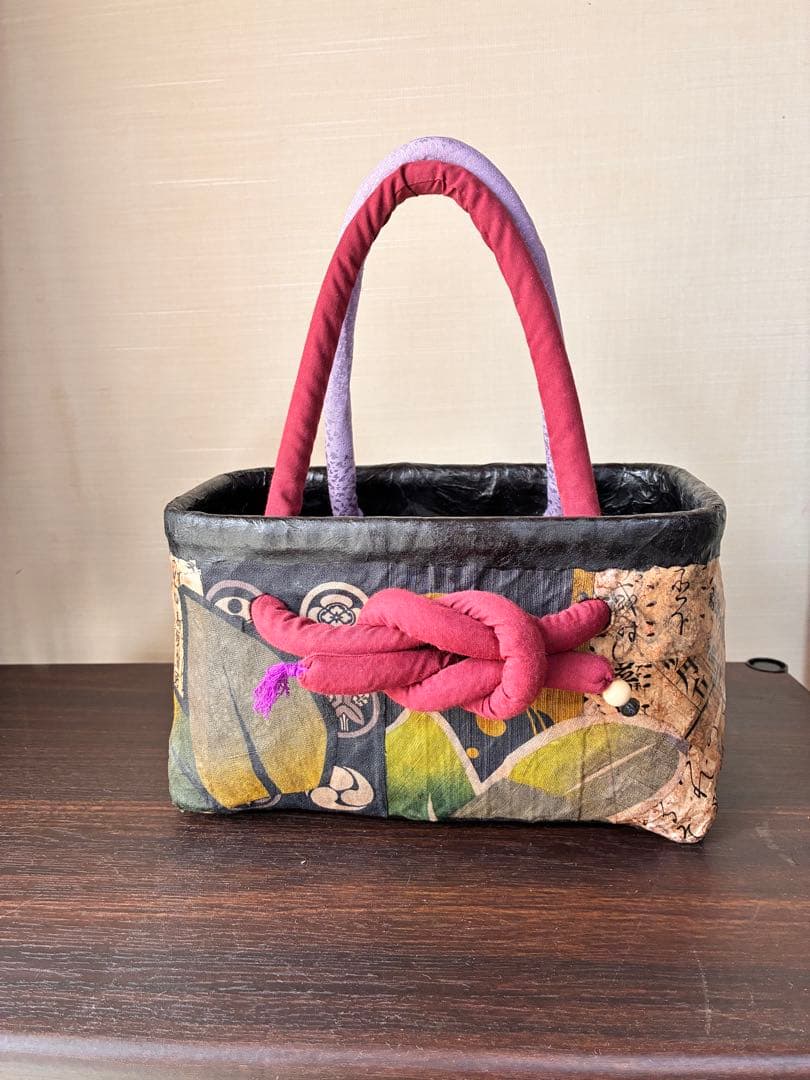 一閑張りかごバッグ（120）