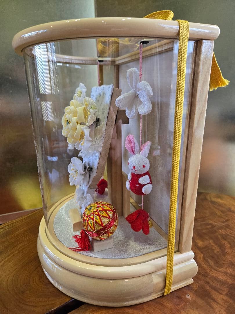 【展示品限り】正月飾り　羽子板　ケース飾り　※閉店セール　H1