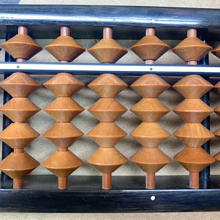 【大幅値下げ！】そろばん タイマー付き ツゲ玉 高級算盤 トモエそろばん