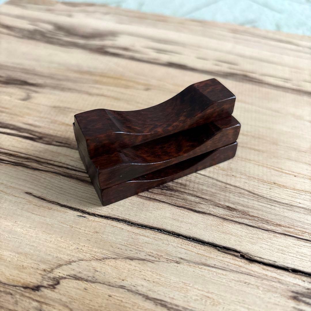 希少　スネークウッド　箸置き　手作り　5個セット