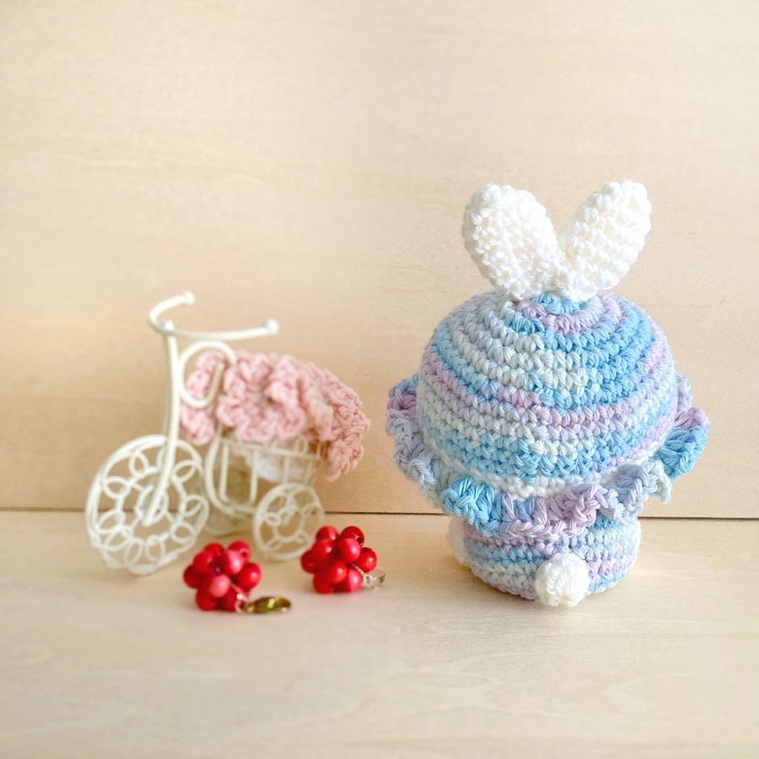 【きらり様】母の日 カーネーション うさぎ ボンネット ベビーキャップ