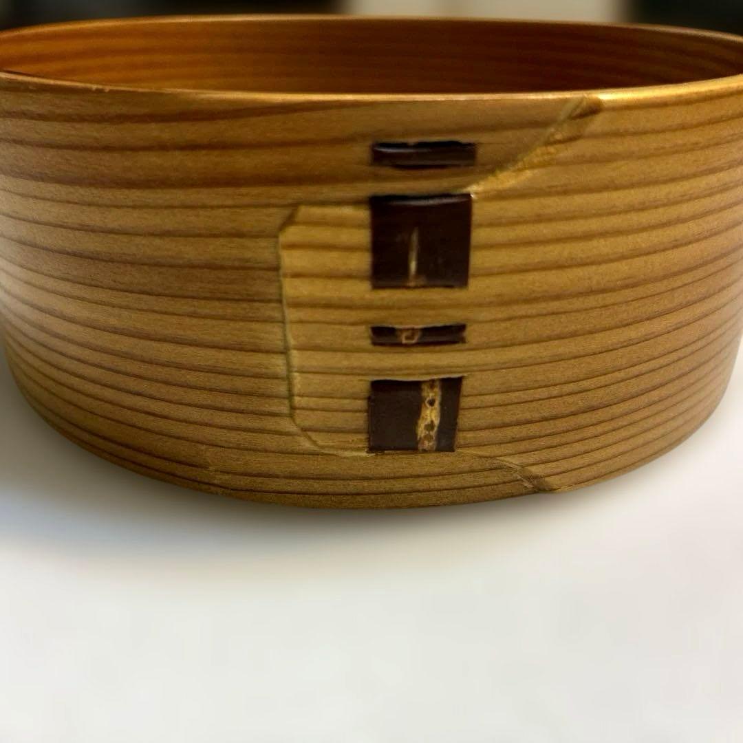 天然秋田杉「曲げわっぱ2段弁当箱」