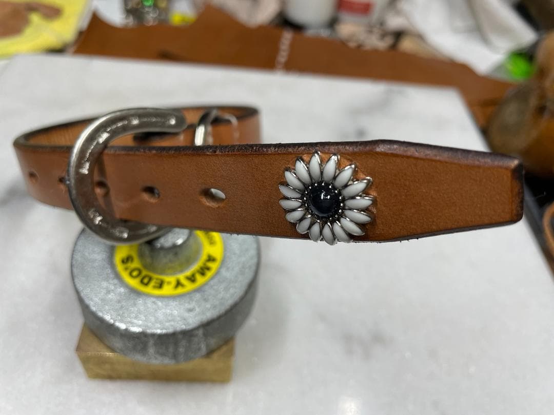 【CDO-SLBS20CDBK〈TN〉】犬の首輪〈サイズ「S」〉牛革　人気