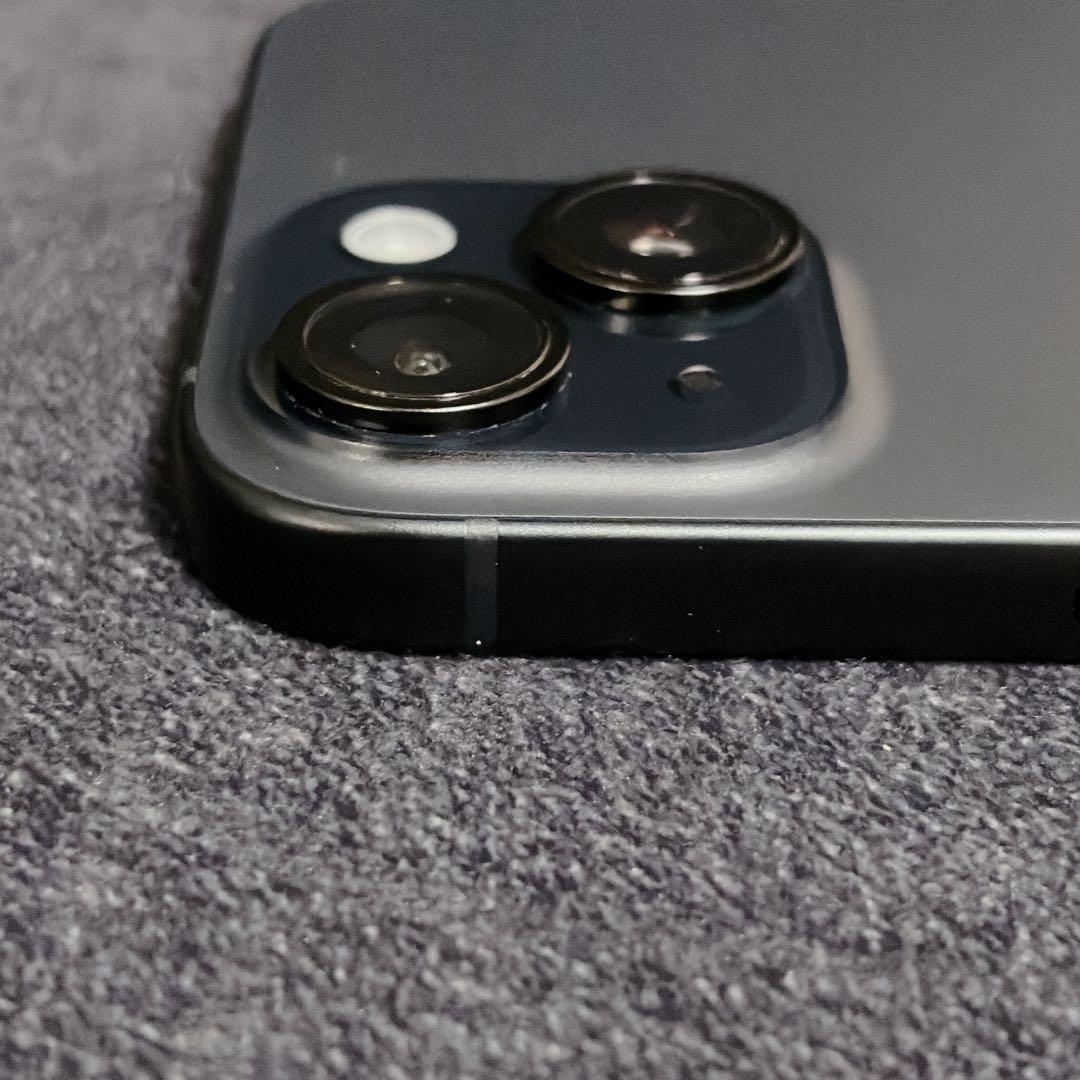 iPhone15 256GB ブラック 画面割れあり 動作良好 バッテリー86%