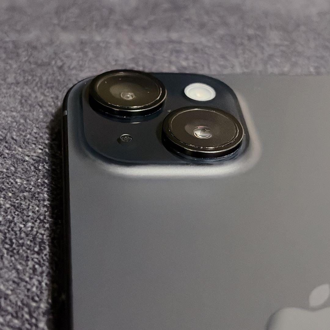 iPhone15 256GB ブラック 画面割れあり 動作良好 バッテリー86%