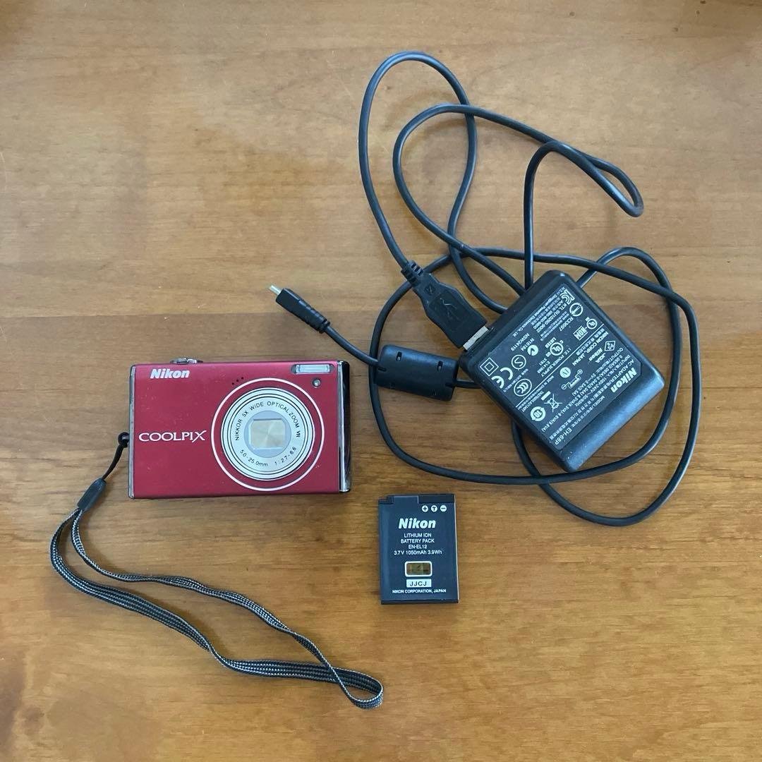 Nikon ニコン クールピクス S640 レッド 動作確認済み