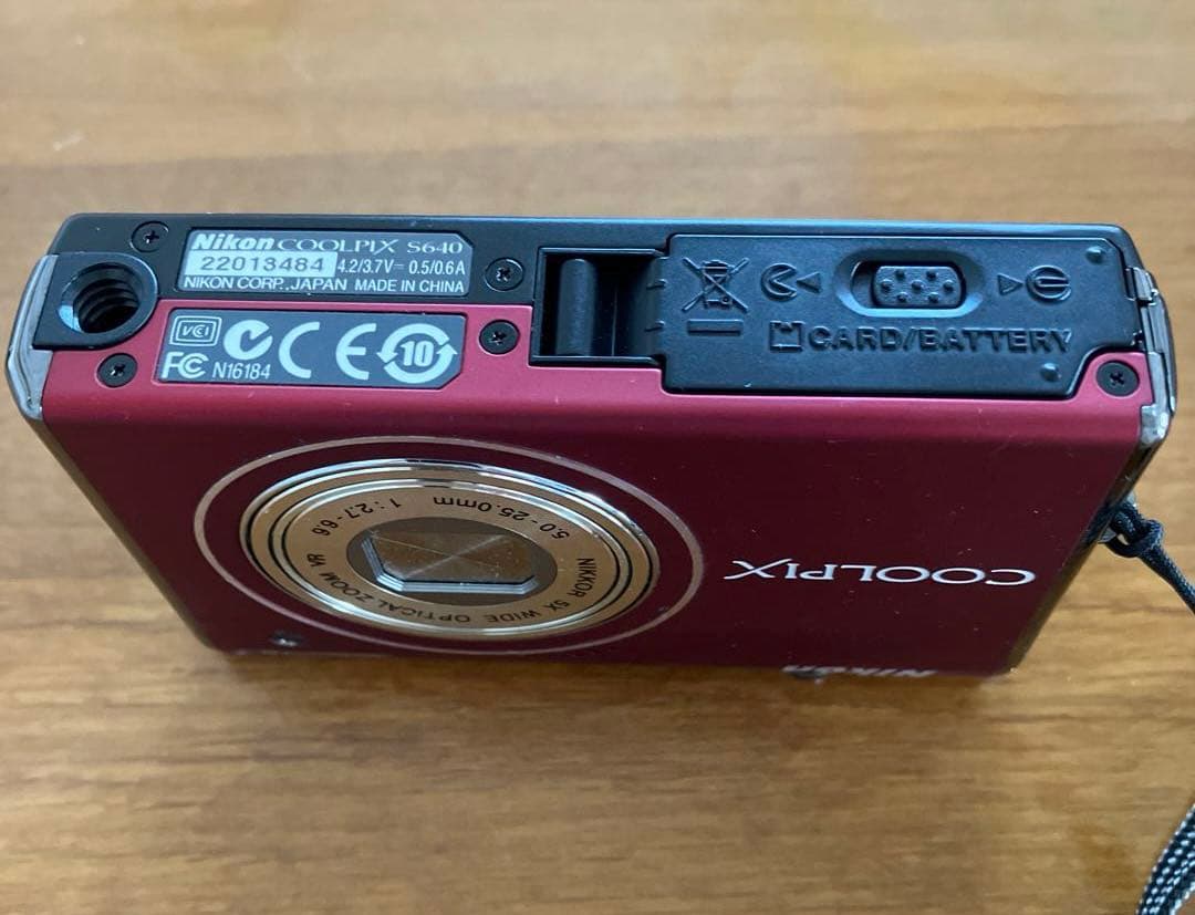 Nikon ニコン クールピクス S640 レッド 動作確認済み
