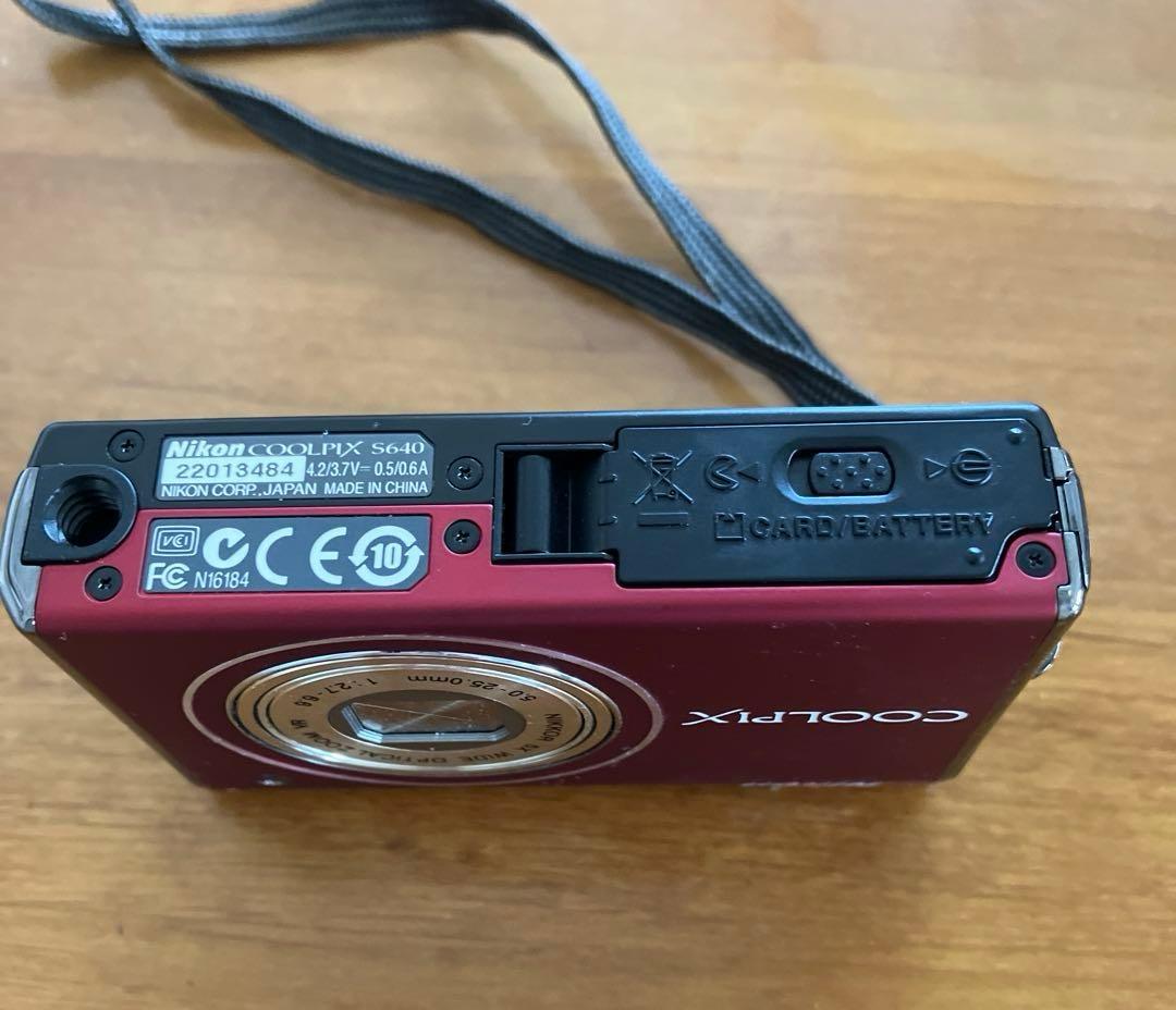 Nikon ニコン クールピクス S640 レッド 動作確認済み