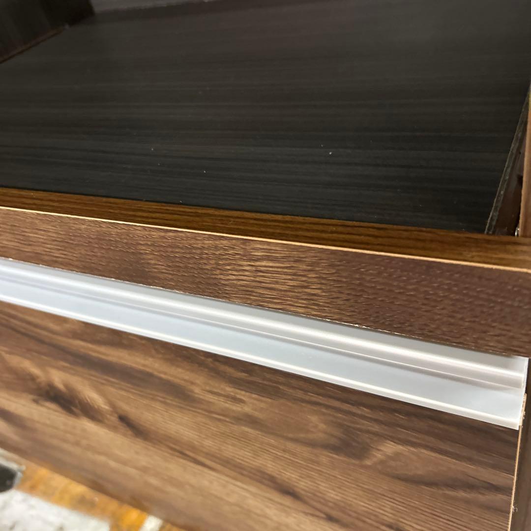 濱*出様 ★たのメル便無料★キッチンカウンター 120cm幅 ブラウン