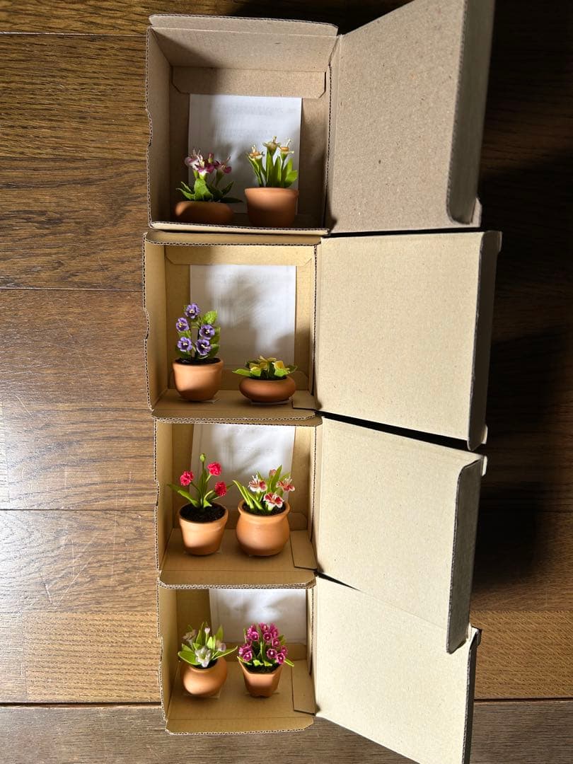 ミニチュアフラワー クレイ小花 千趣会マンスリークラブ 24鉢 未使用