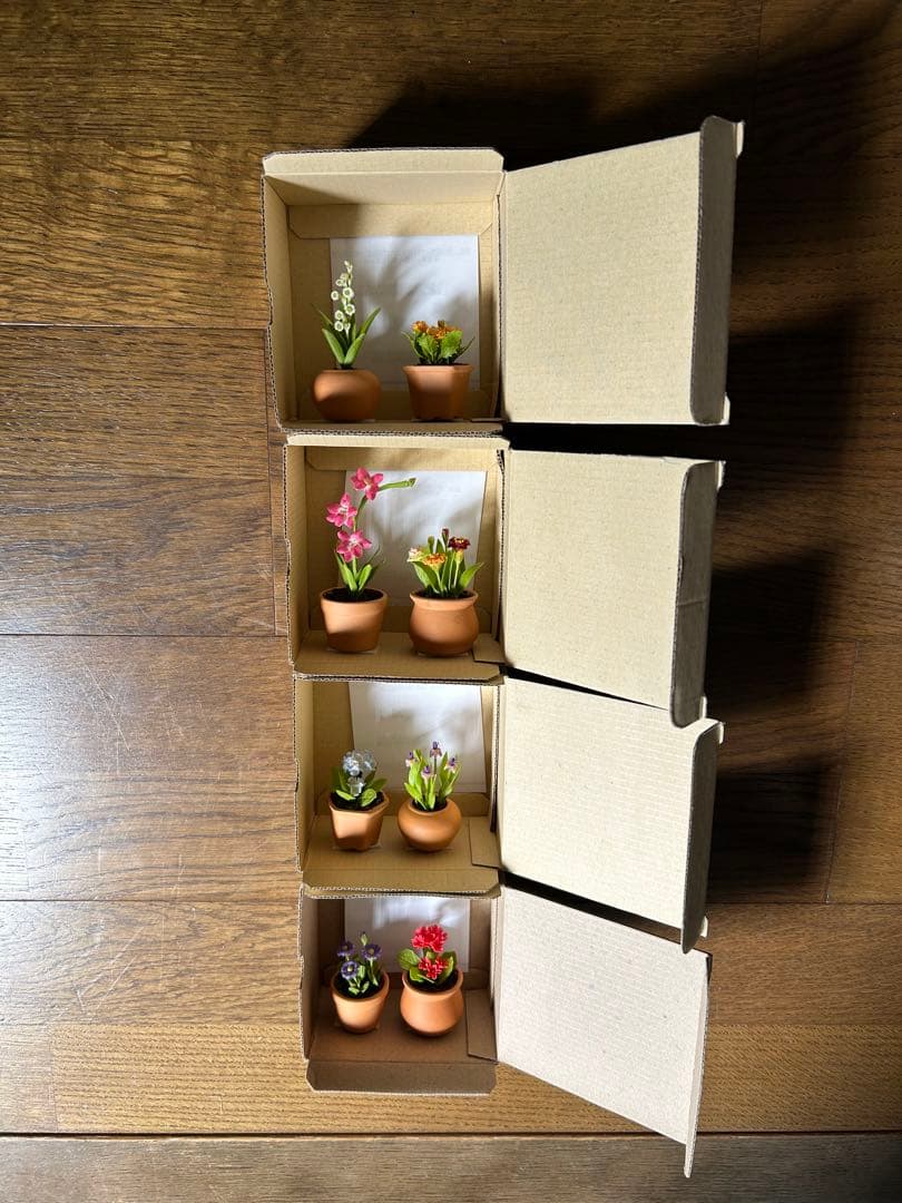 ミニチュアフラワー クレイ小花 千趣会マンスリークラブ 24鉢 未使用