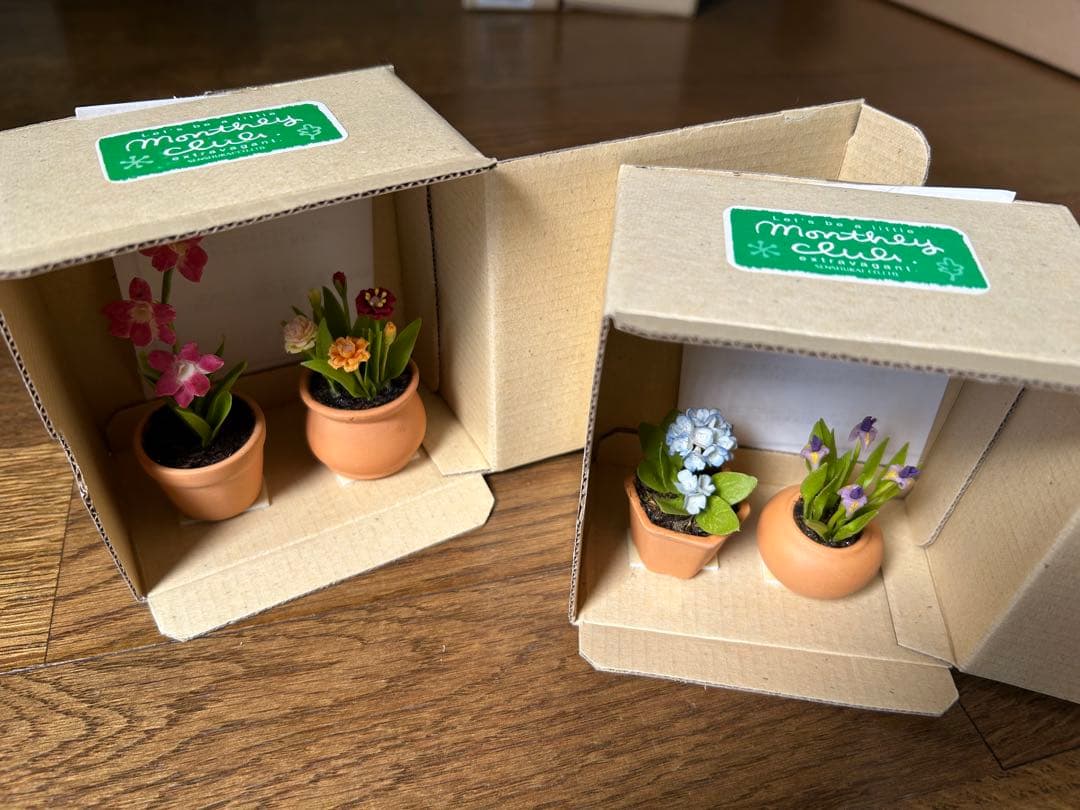 ミニチュアフラワー クレイ小花 千趣会マンスリークラブ 24鉢 未使用