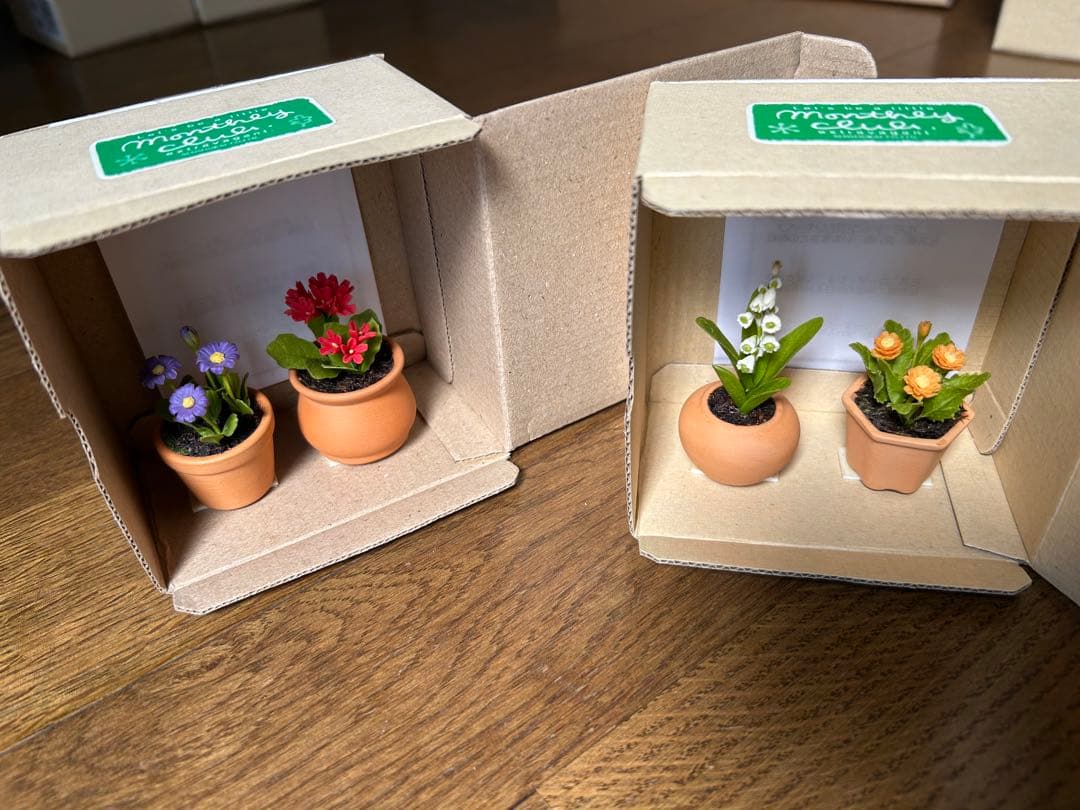 ミニチュアフラワー クレイ小花 千趣会マンスリークラブ 24鉢 未使用