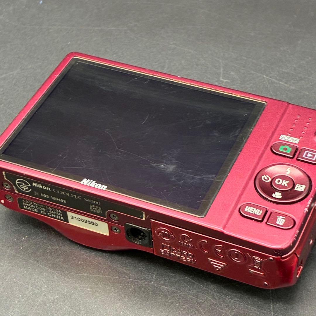 【動作OK】Nikon Coolpix S6500 赤 コンパクトデジタルカメラ