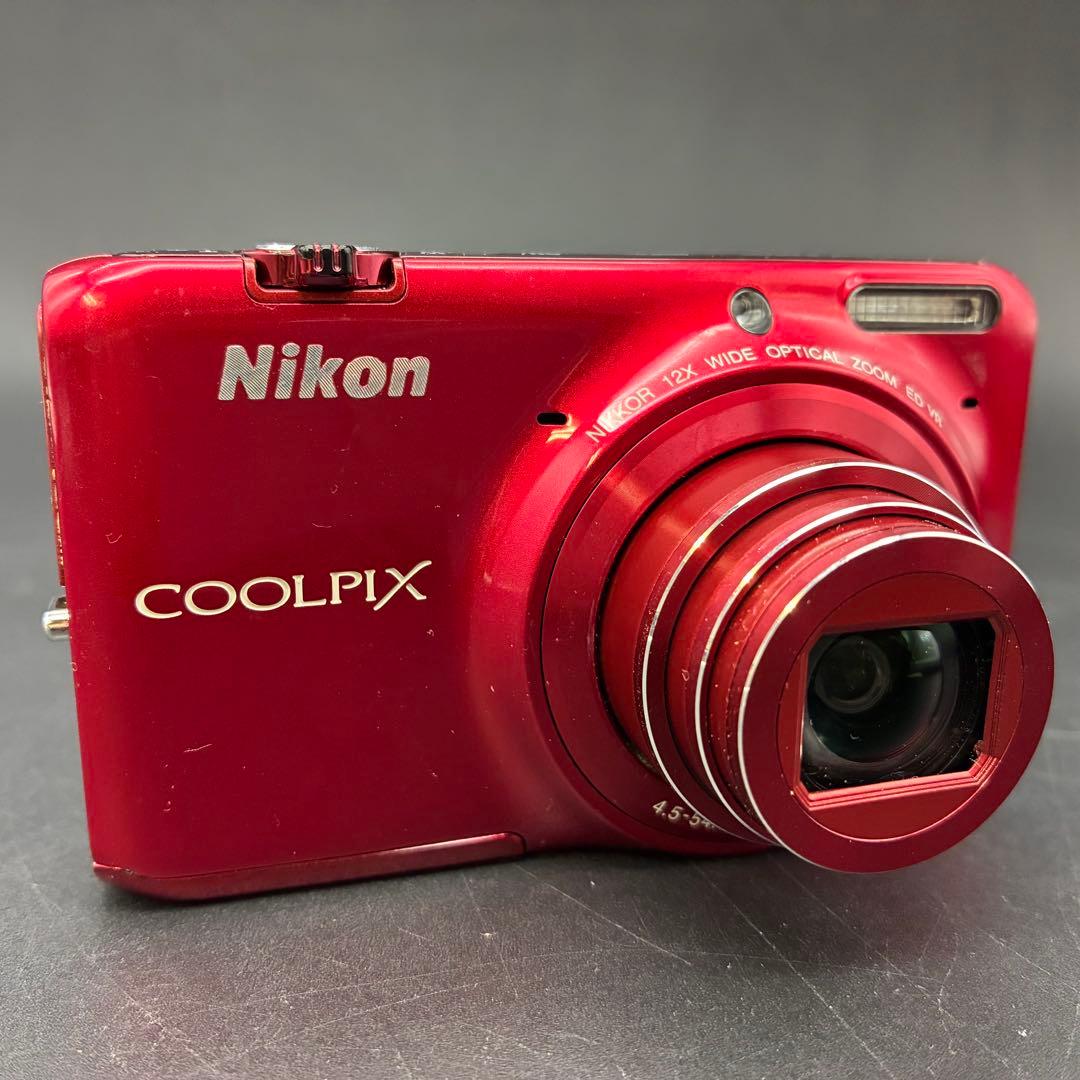 【動作OK】Nikon Coolpix S6500 赤 コンパクトデジタルカメラ
